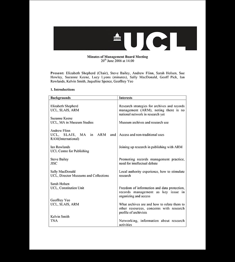 UCL - Timeline